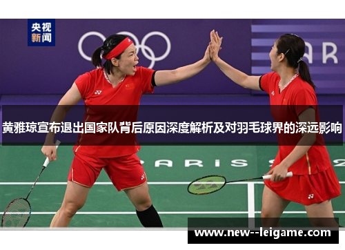 黄雅琼宣布退出国家队背后原因深度解析及对羽毛球界的深远影响